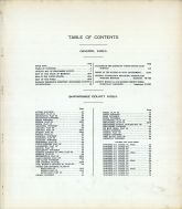 Index and Table of Contents, Shiawassee County 1915